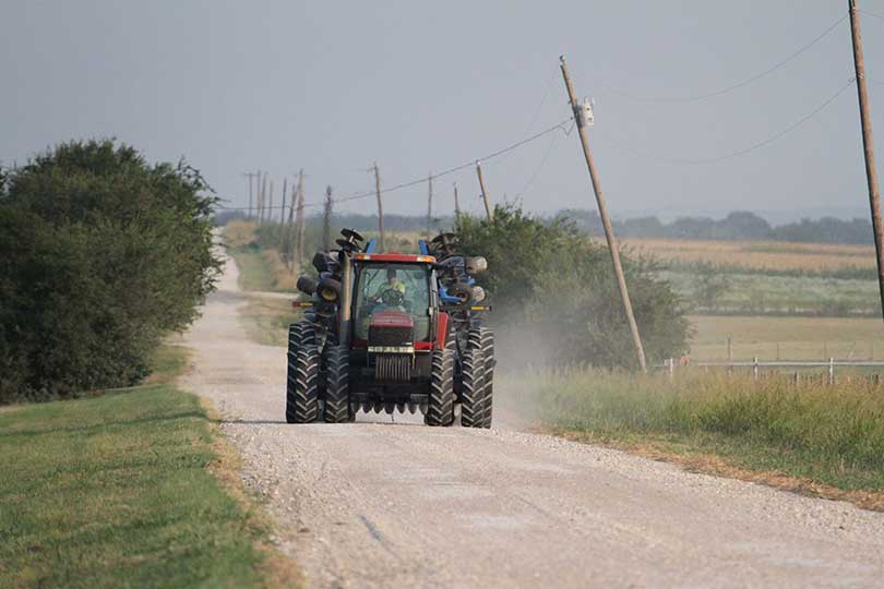 tractor-on-road