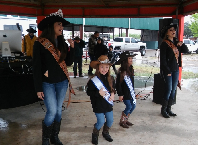 Four girls gave an impromptu dance skit. 2017 Zapata County Fair Trail Ride and Cook-off